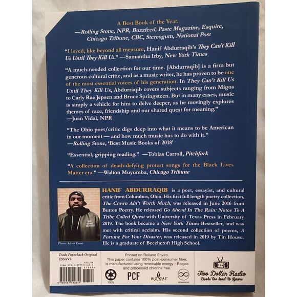 They Can't Kill Us Until They Kill Us by Hanif Abdurraqib Paperback - Picture 2 of 2